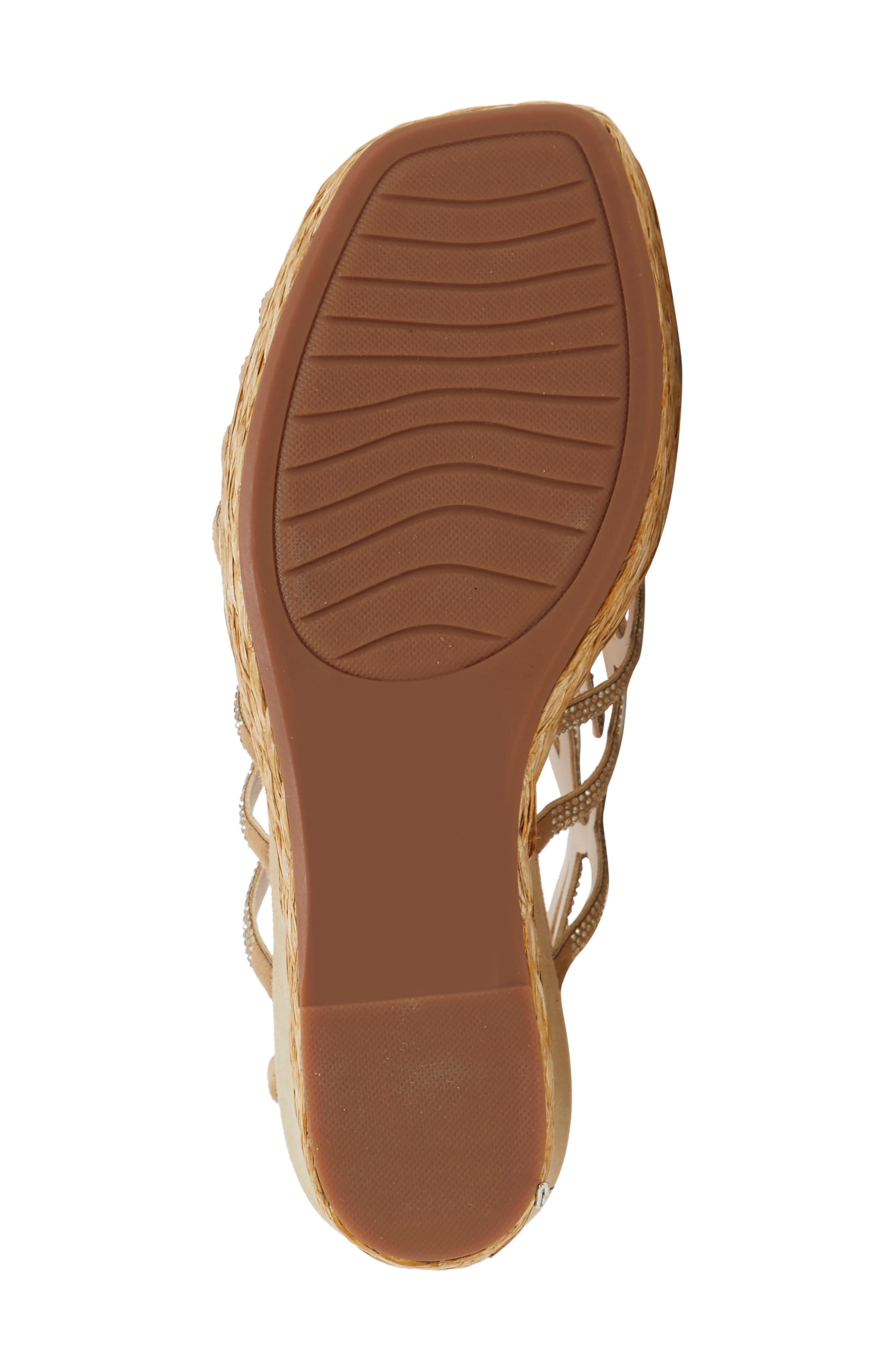 Alize Platform Wedge Strappy Sandal, Alternate, color, SAND