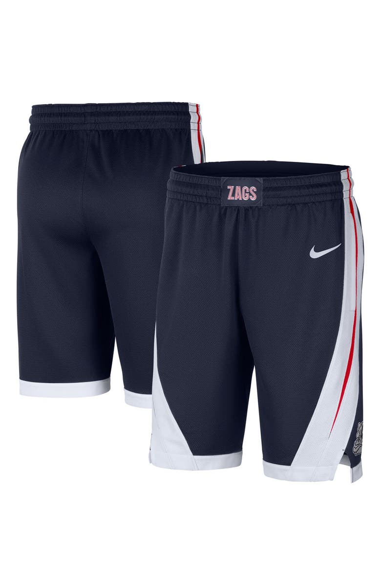 Nike Men's Nike Navy Gonzaga Bulldogs Replica Performance Basketball Shorts, Main, color, 