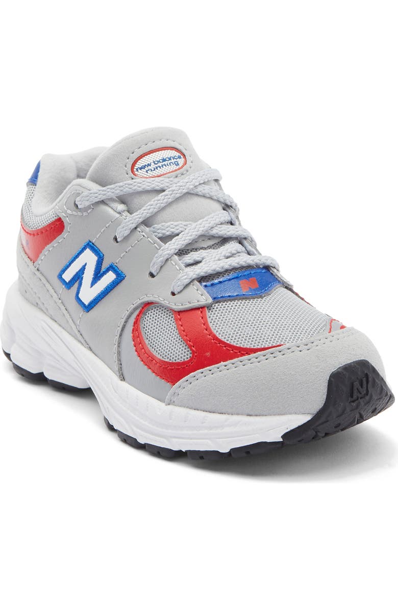 New Balance Kids' 2002R Sneaker, Main, color, Raincloud/ True Red