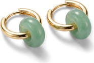 ARGENTO VIVO Charm Huggie Hoop Earrings