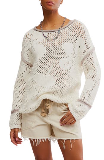 Free People Hidden Tropics Tunic In Ivory Combo In Neutral