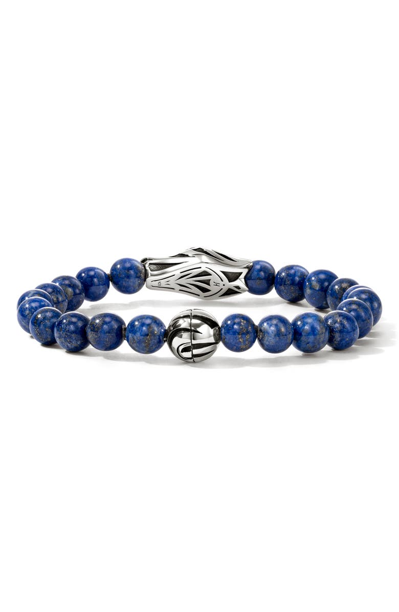John Hardy Men's Naga Beaded Bracelet, Alternate, color, Silver
