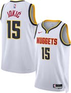 Nike Unisex Nike Nikola Jokic White Denver Nuggets Swingman Jersey - Association Edition