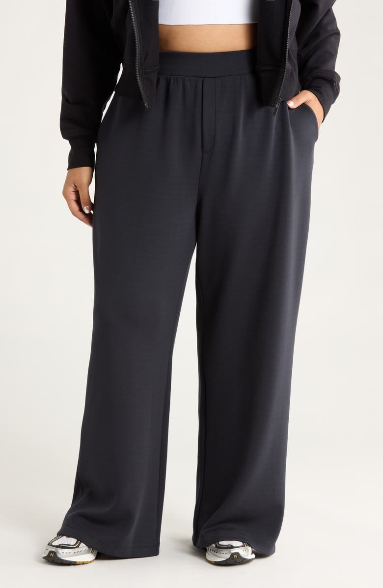 Zella Ultrasoft Knit Straight Leg Pants, Main, color, 