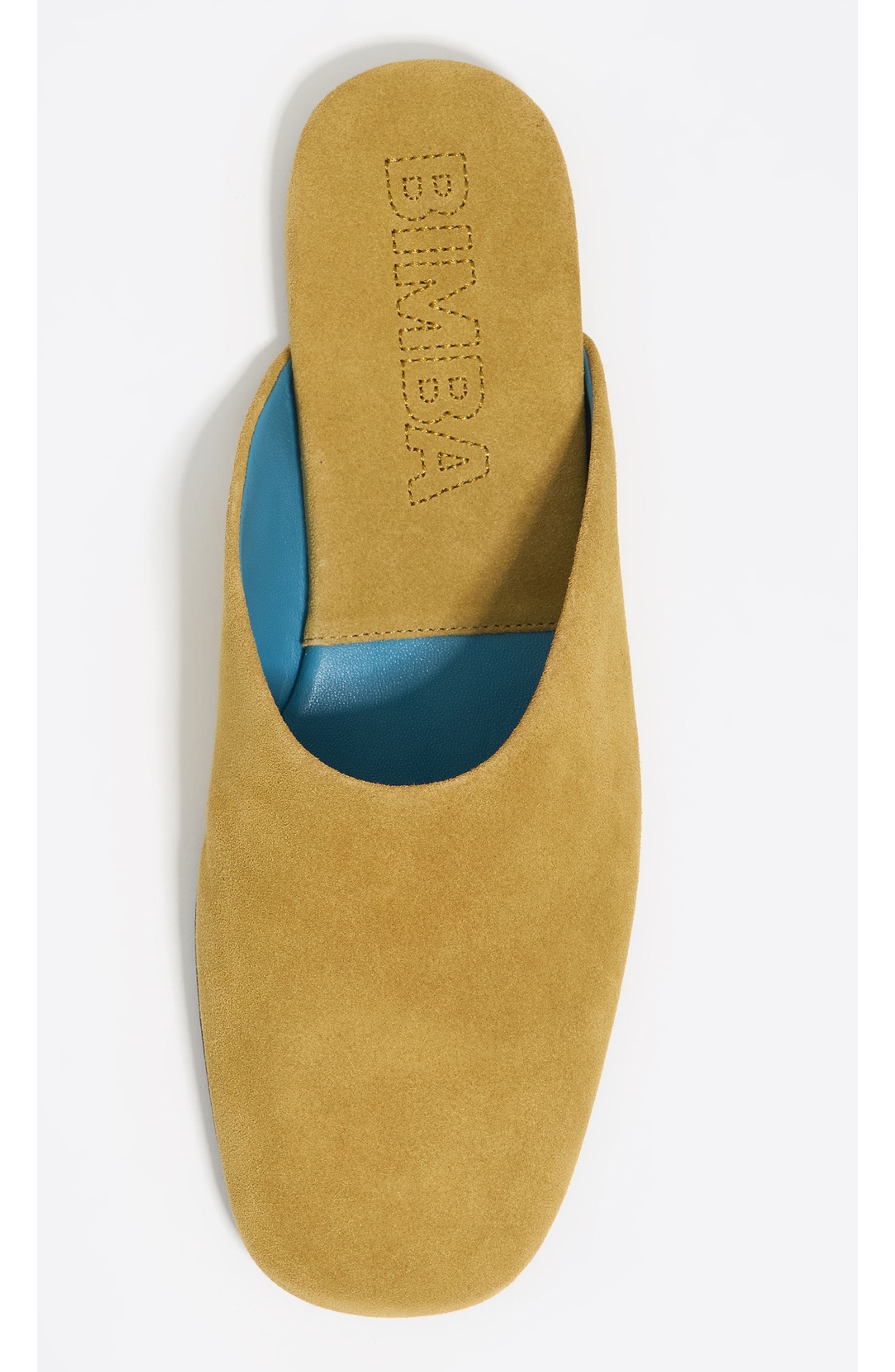 Bimba y Lola Suede Leather Mule, Alternate, color, Ochre
