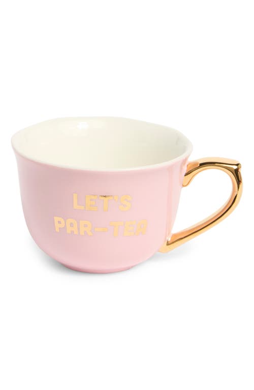 Creative Brands Ceramic Tea Cup & Saucer Set In Pink