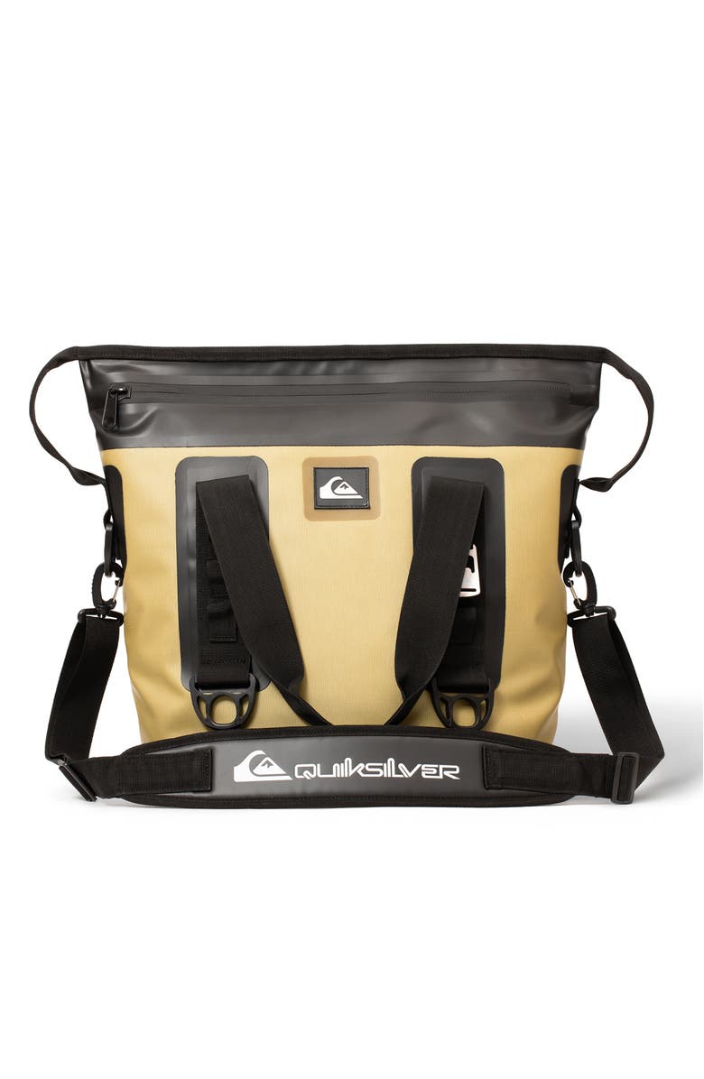 Quiksilver Coastal 20L Multi-Layer Insulated Tote Cooler Bag with Bottle Opener, Main, color, Cornstalk
