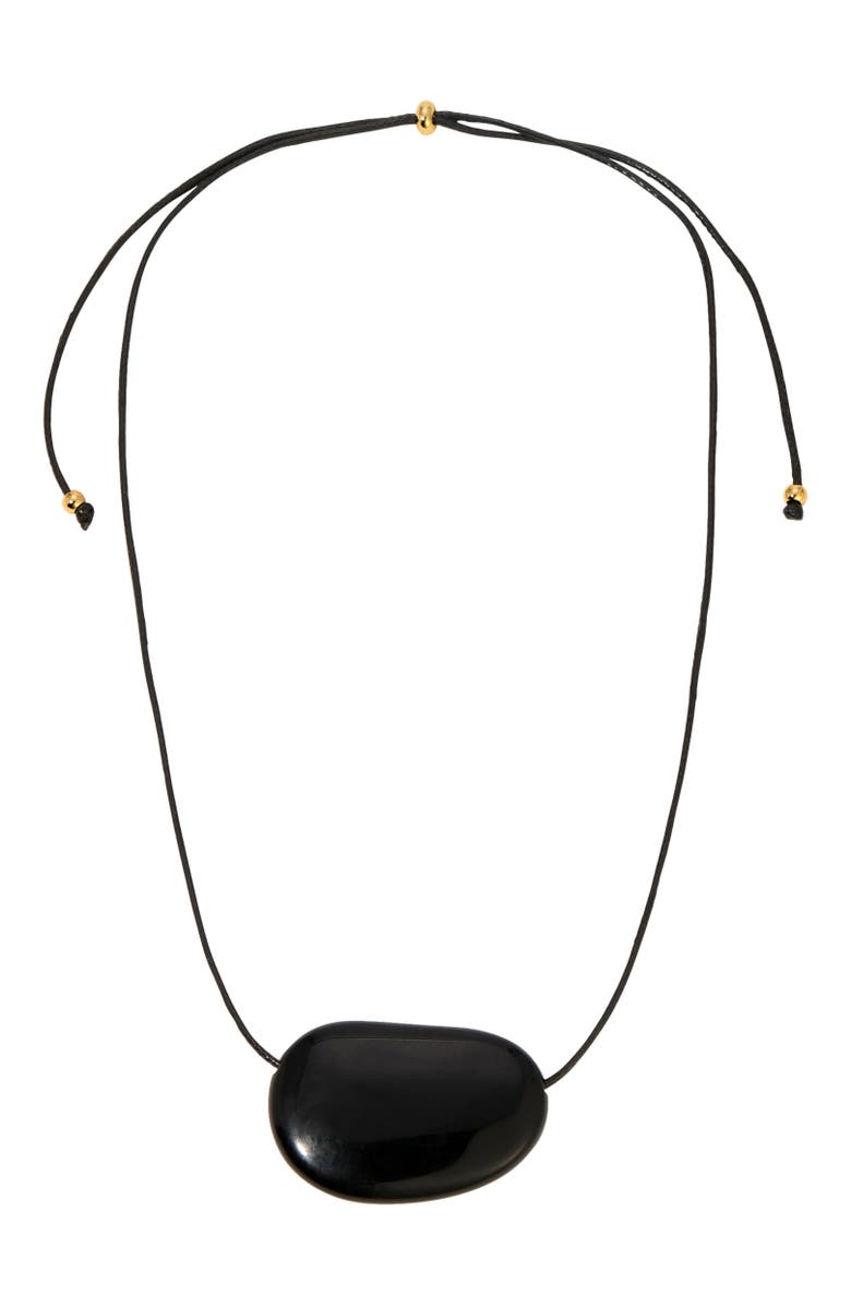 HEAVEN MAYHEM Julia Necklace, Alternate, color, Black/Black