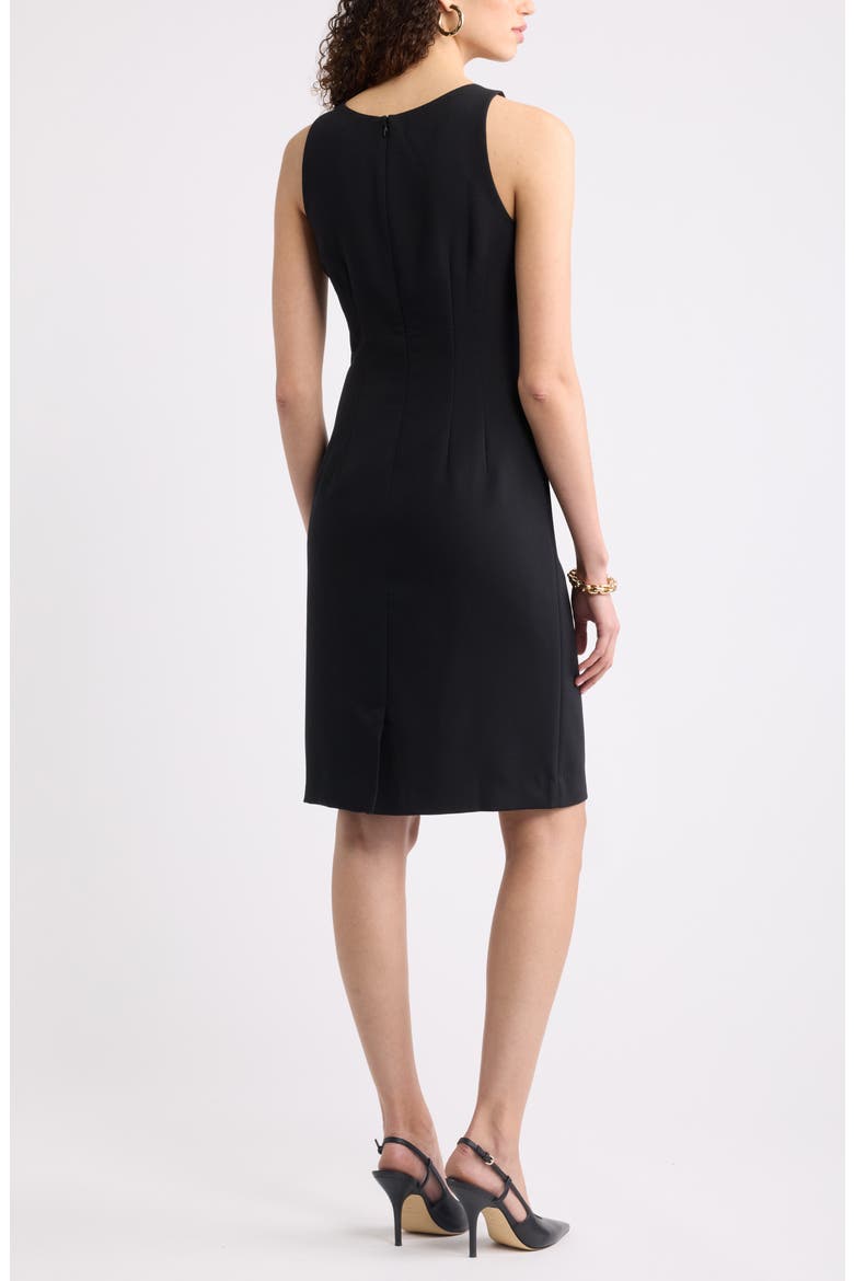 Sleeveless Seamed Sheath Dress, Alternate, color, BLACK