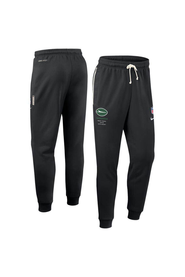 Men's Nike Black New York Jets Sideline Standard Issue Touchback Kick Dri-FIT Taper Pants, Main, color, Black