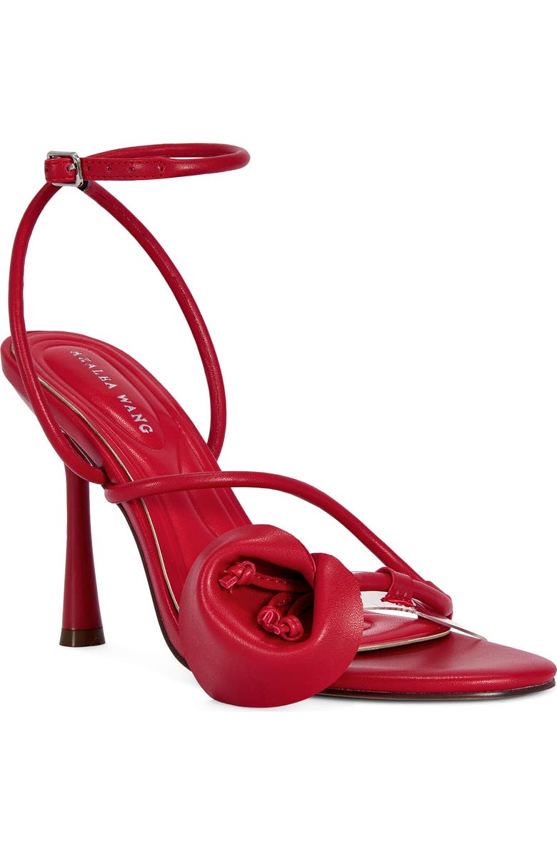 AZALEA WANG Nilou Ankle Strap Sandal, Main, color, Red