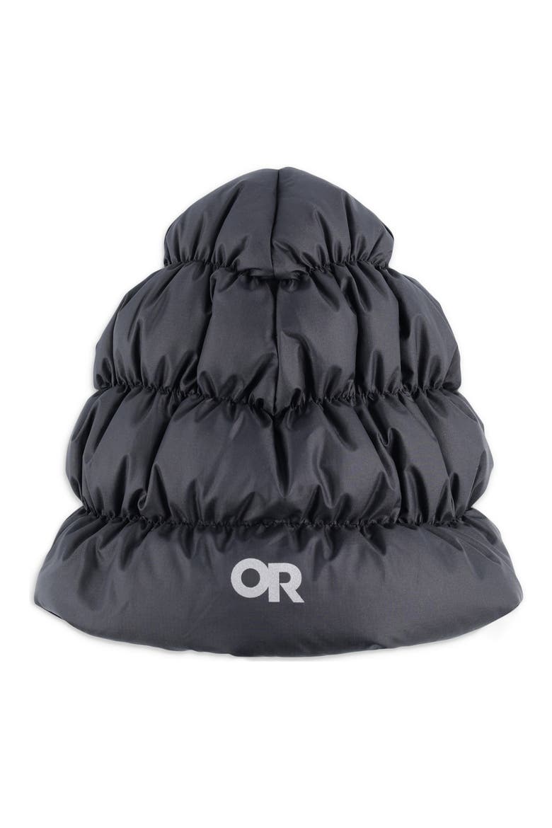 Coldfront 650 Fill Power Down Beanie, Main, color, SOLID BLACK