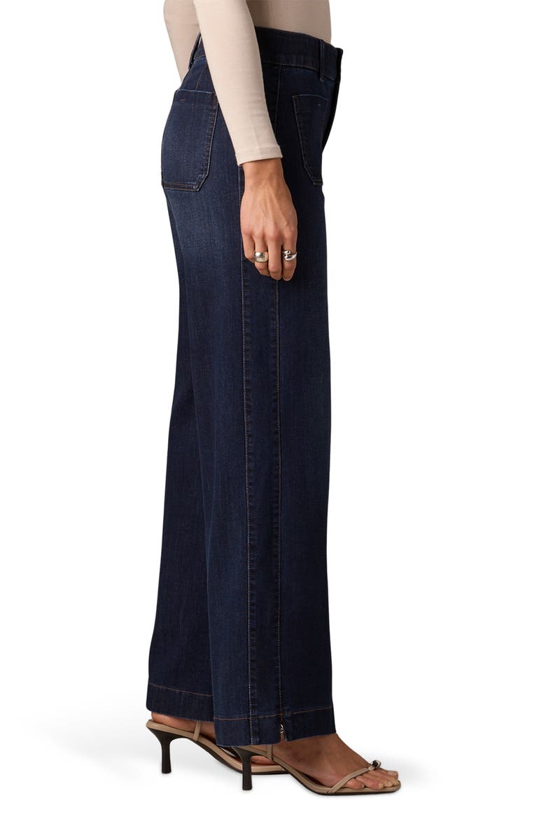 Emma Patch Pocket High Waist Wide Leg Jeans, Alternate, color, INDIGO
