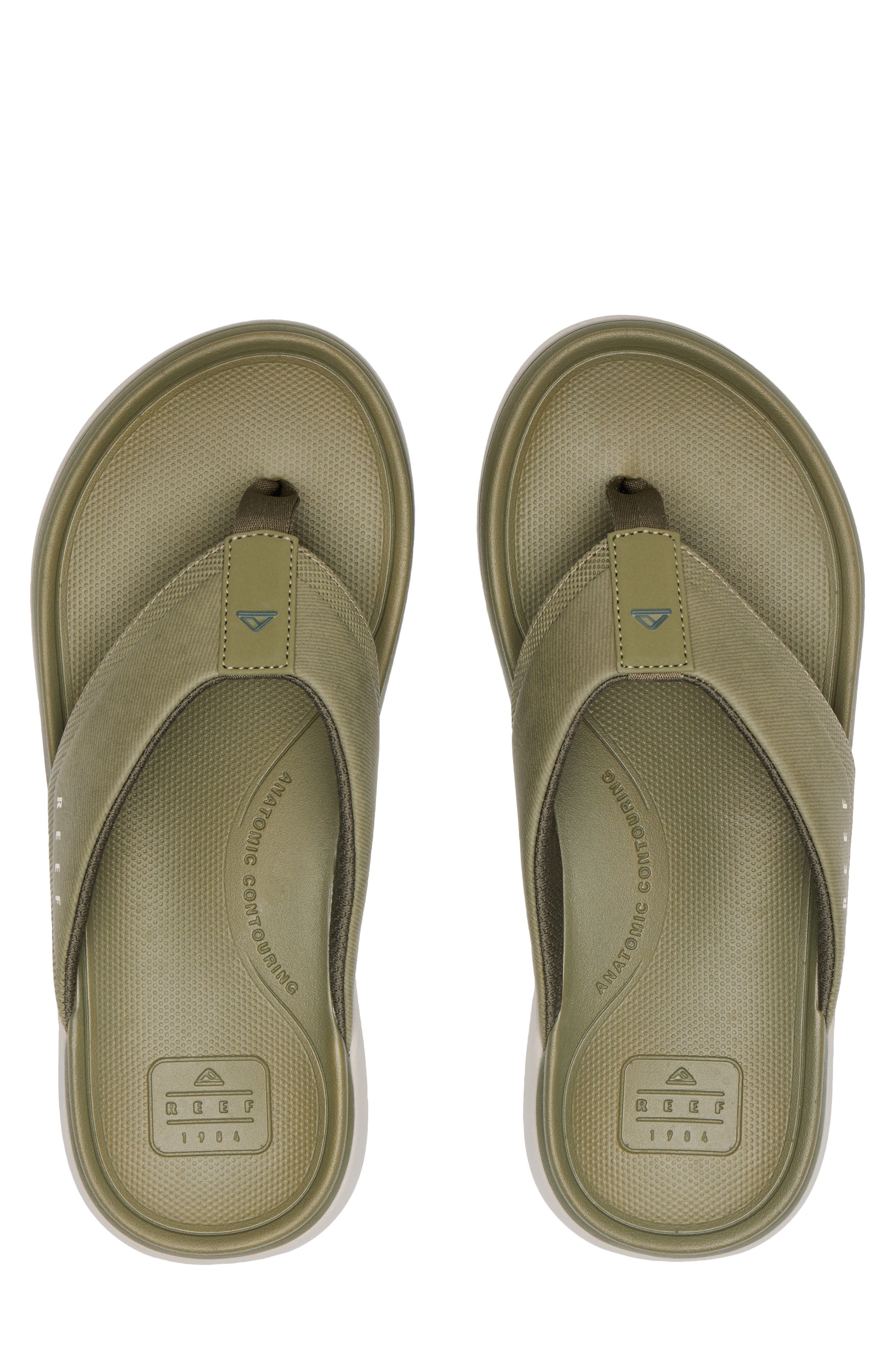 Reef Cushion Norte Water Friendly Flip Flop, Alternate, color, Olive Vintage
