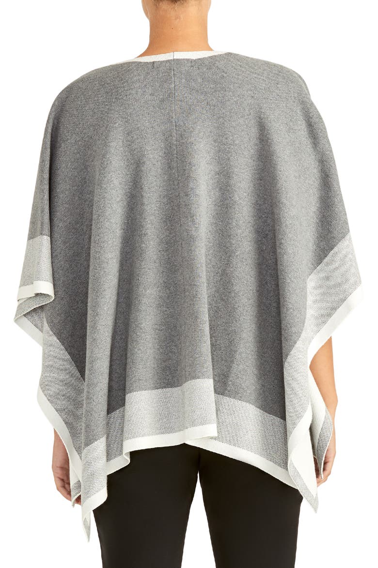 Poncho Cardigan, Alternate, color, GREY COMBO