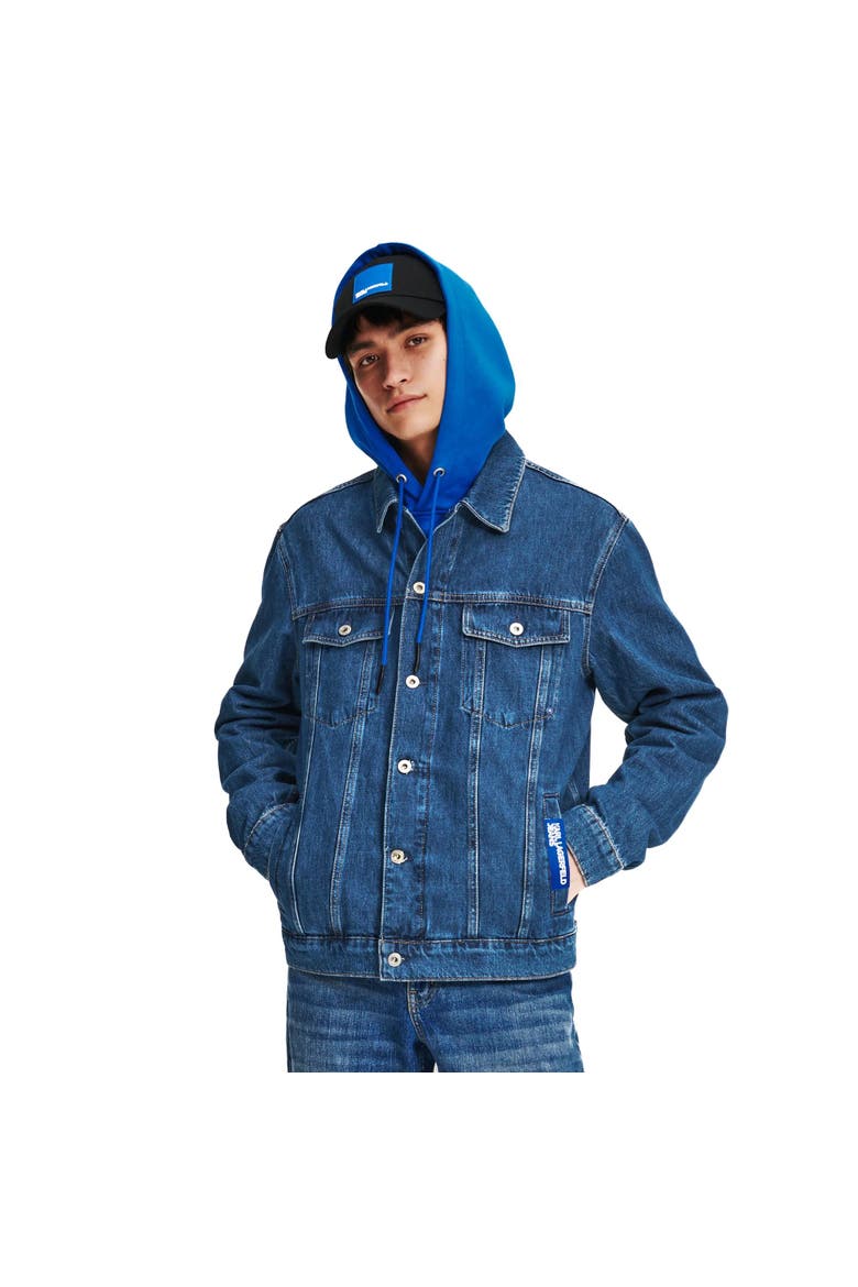 Denum Blue Color Code Karl Lagerfeld Jeans Men's Denim Jacket (Men) | Nordstrom