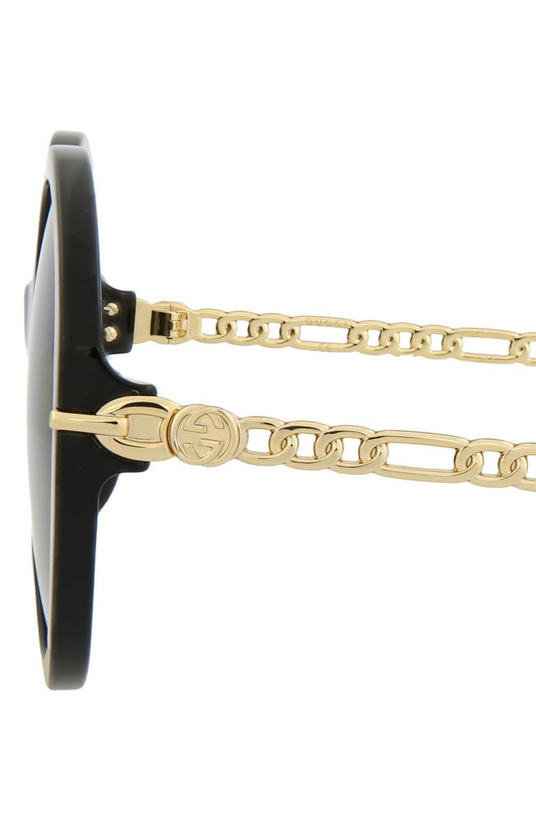 Gucci 56mm Oversize Round Sunglasses, Alternate, color, 