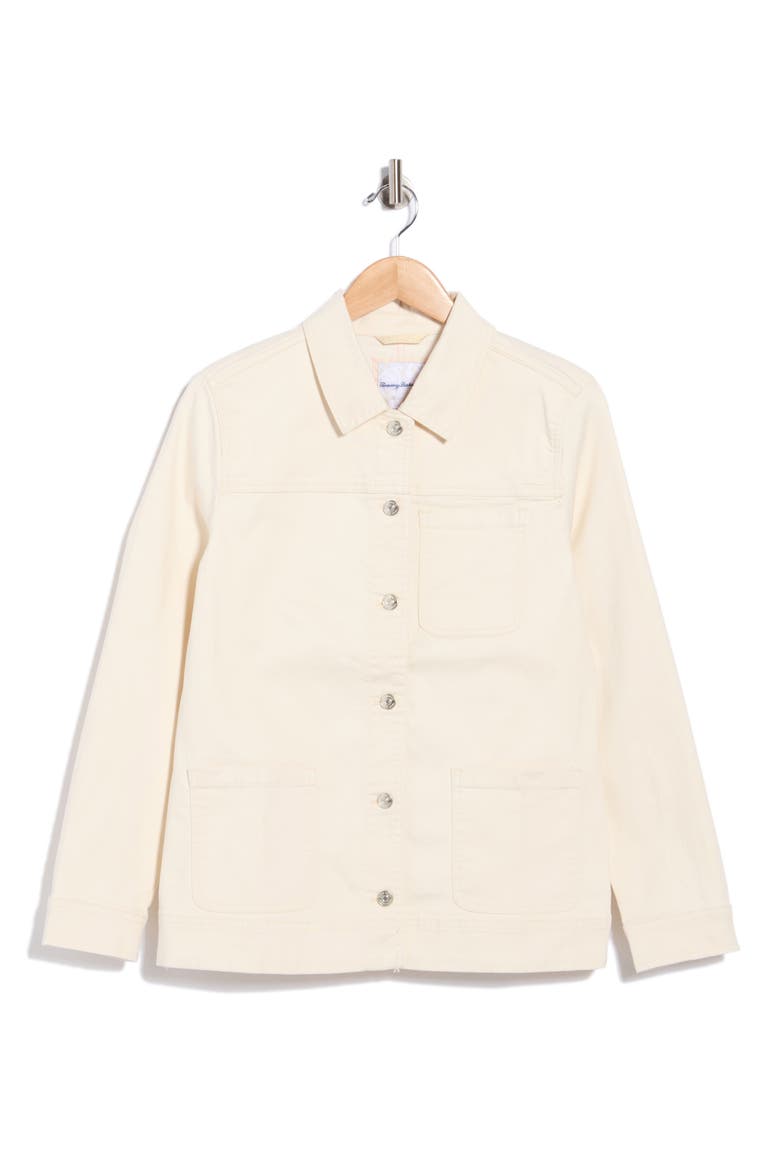 Ella Denim Chore Jacket, Main, color, ECRU SAND