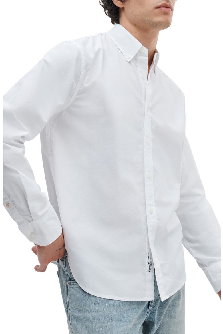 Classic Fit Oxford Button-Down Shirt, Main, color, WHITE