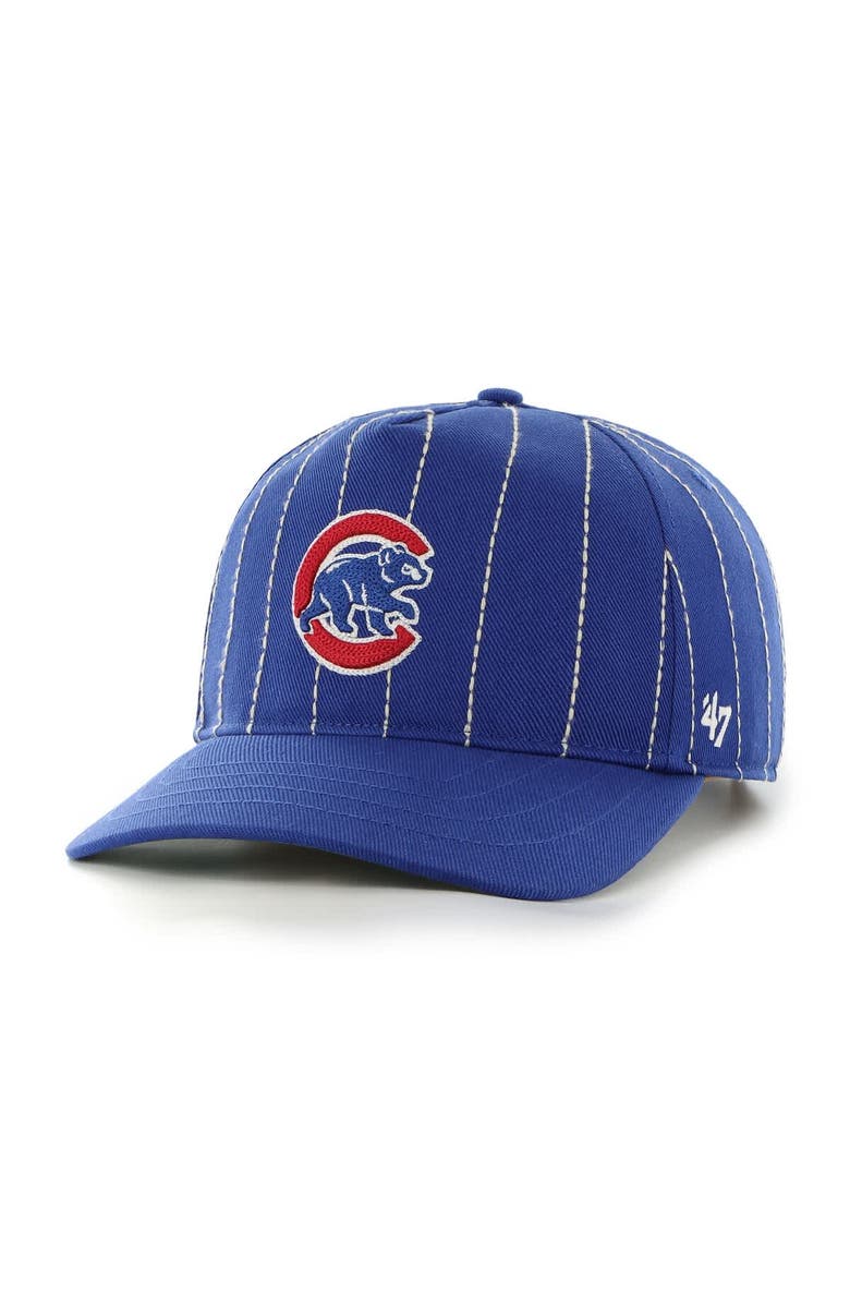 '47 Men's '47 x Rawlings Royal Chicago Cubs Pinstripe Hitch Adjustable Hat, Alternate, color, Royal
