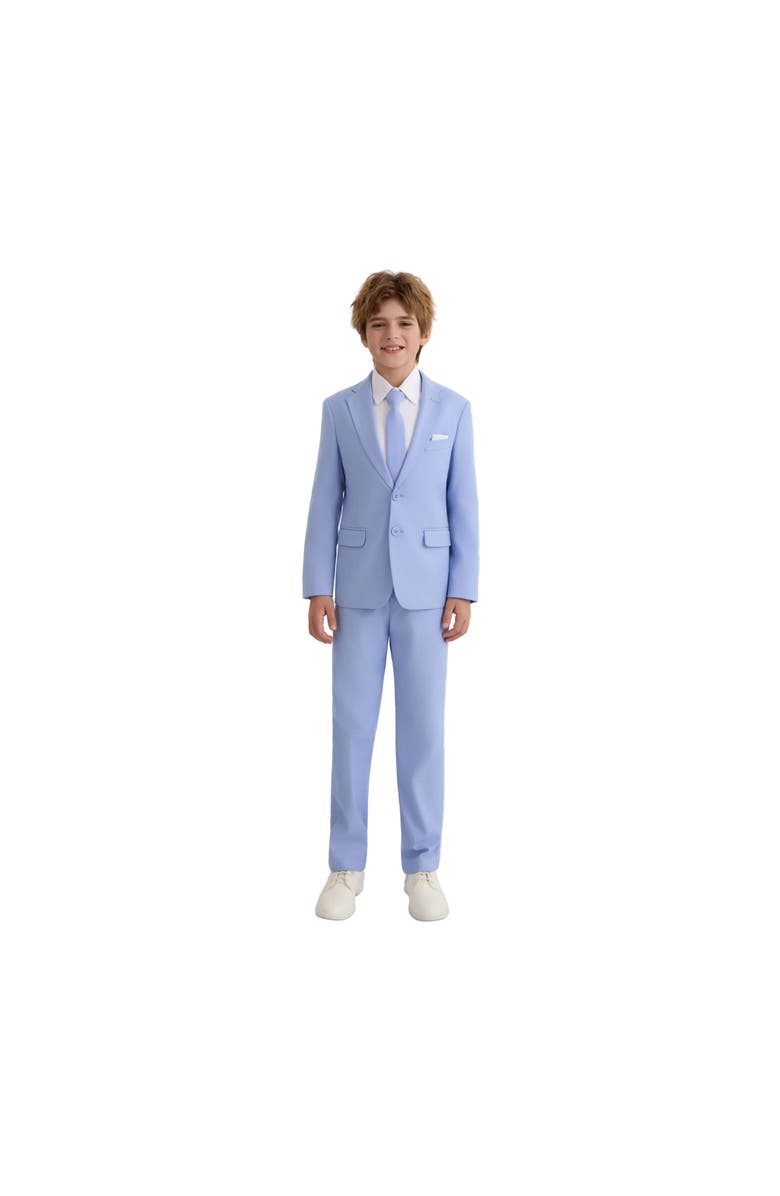 MOUSTACHE Four-Piece Tailored Suit Set, Main, color, Light Blue