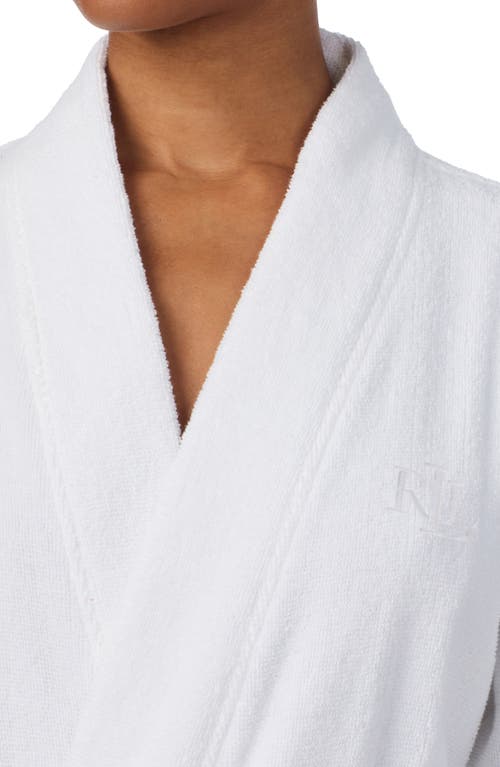 Ralph Lauren Lauren Tie Waist Terry Robe In White