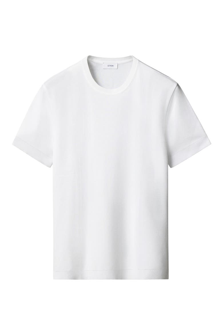 Texture Cotton T-Shirt, Alternate, color, WHITE