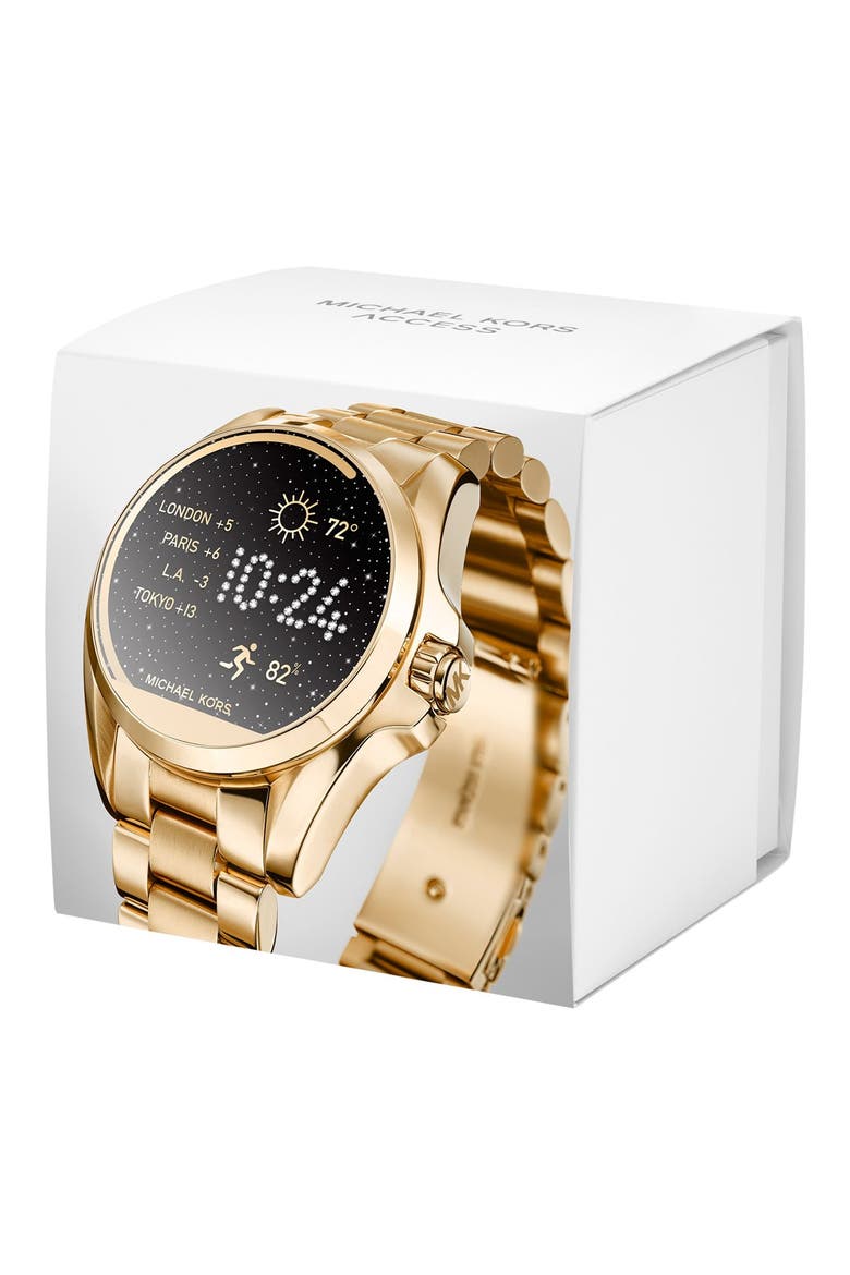 MICHAEL Michael Kors Bradshaw Access Bracelet Smart Watch, 45mm, Alternate, color, GOLD