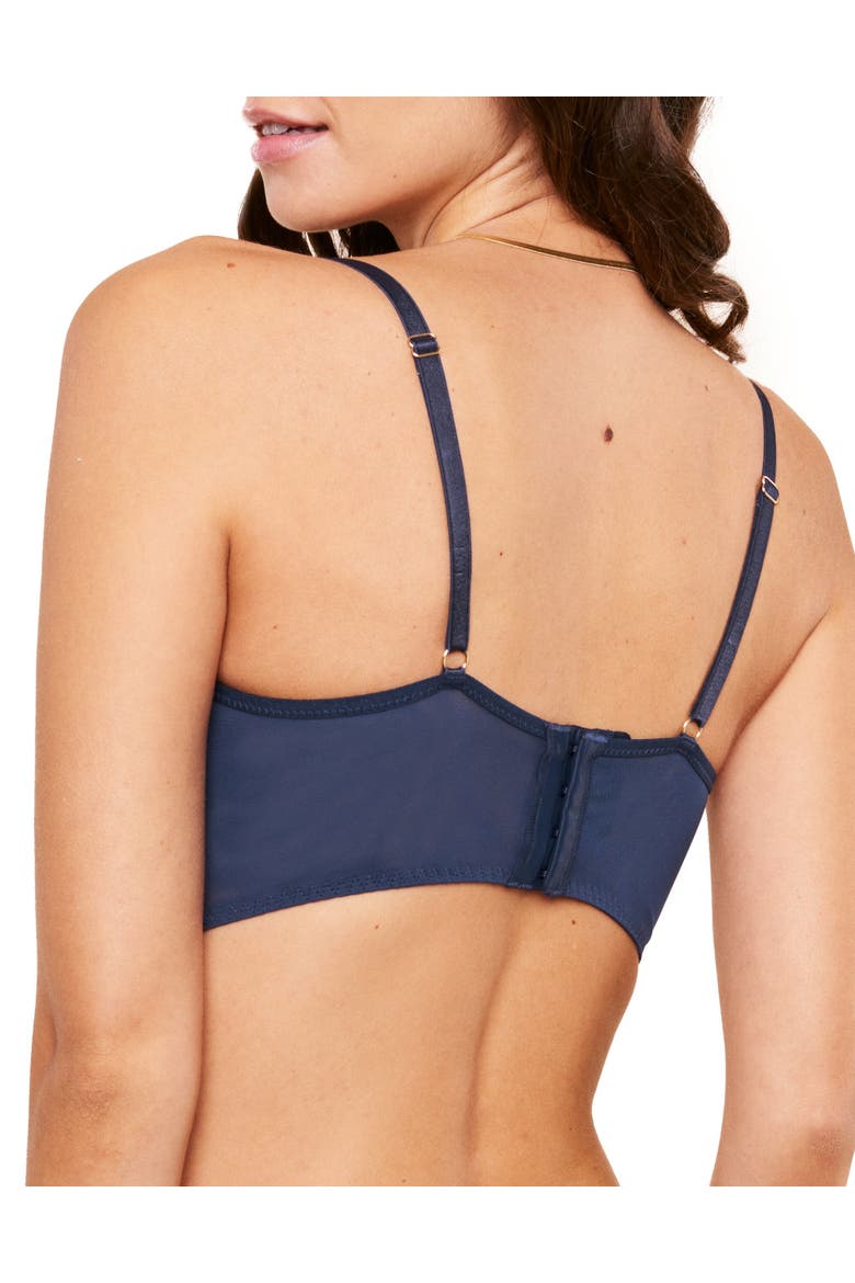 Margaritte Push Up Balconette Bra, Alternate, color, Dark blue