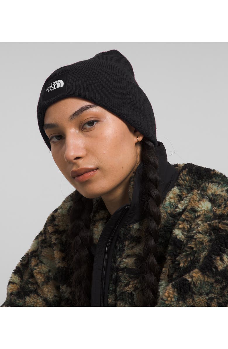 The North Face Big Box Logo Beanie, Alternate, color, 