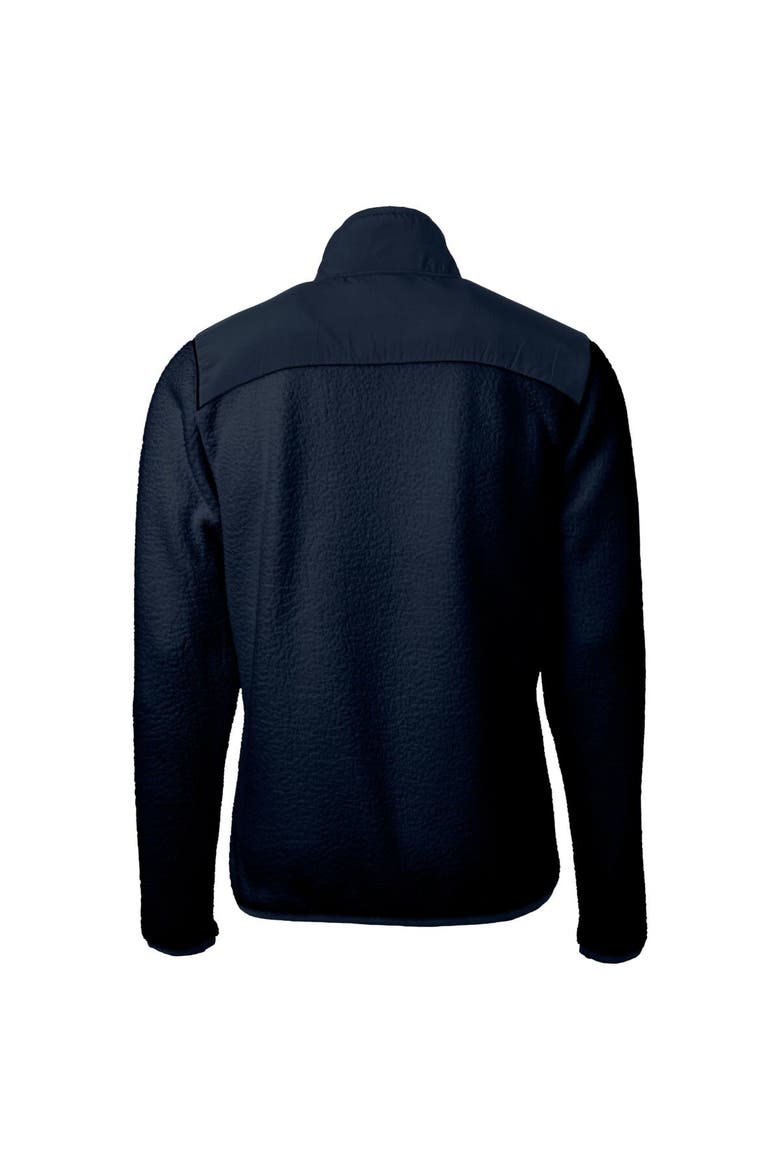 Men's Cutter & Buck Navy Greenville Drive Big & Tall Cascade Eco Sherpa Fleece Full-Zip Jacket, Alternate, color, Navy