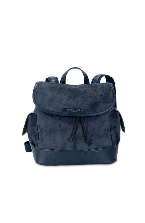 Terra Suede-Effect Backpack With Drawstring Closure