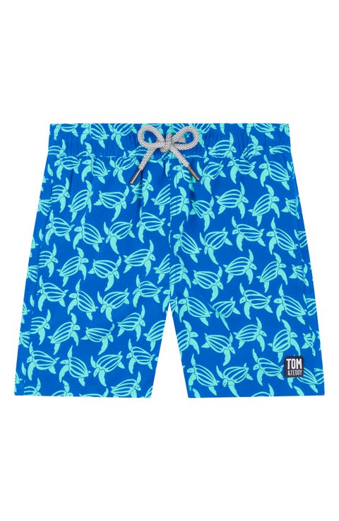 Kids' Turtle Print Swim Trunks (Toddler & Little Boy)