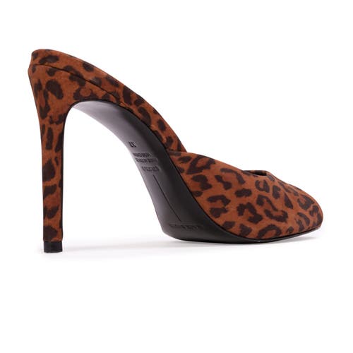 Black Suede Studio Alessia Leopard Pump