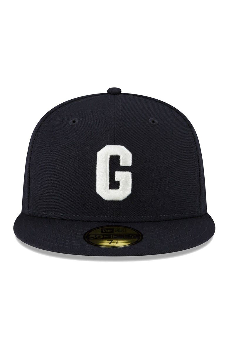 Men's New Era Navy Homestead Grays Turn Back The Clock 59FIFTY Fitted Hat, Alternate, color, Navy