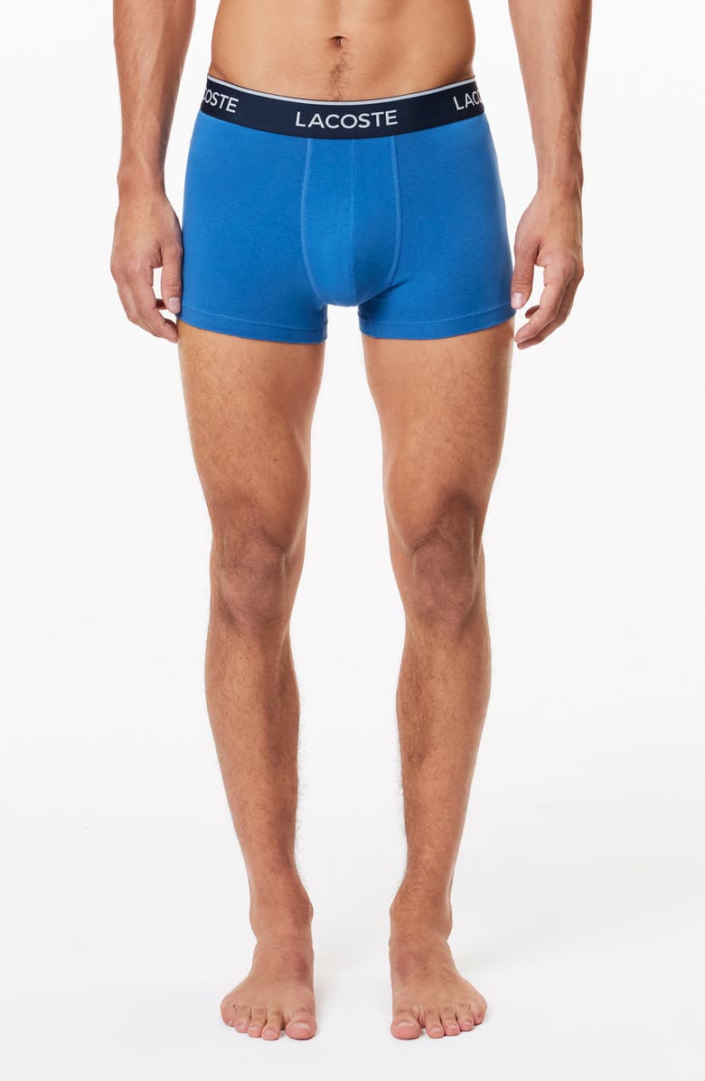 Lacoste Assorted 3-Pack Logo Stretch Cotton Boxer Briefs, Alternate, color, Vaporous/ Overview