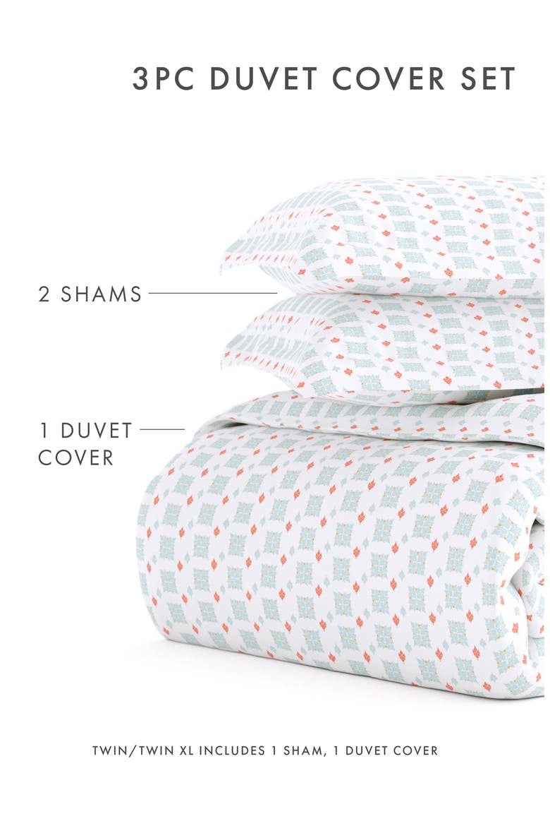 Ultra Soft 3-Piece Duvet Cover Set, Alternate, color, AQUA