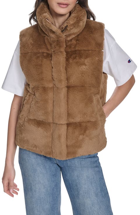 Faux Fur Puffer Vest