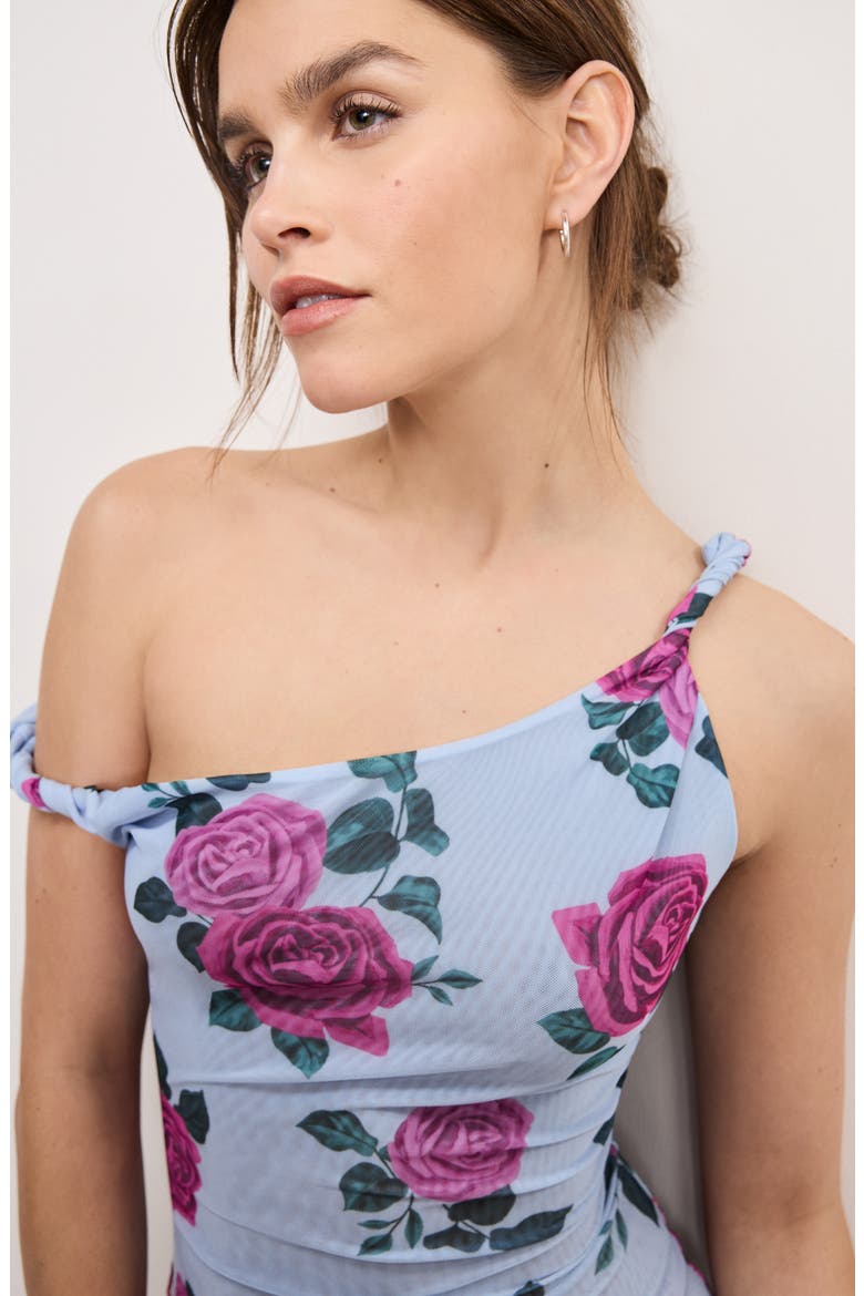 Twist Cover-Up Mesh Minidress, Alternate, color, VINTAGE ROSE001