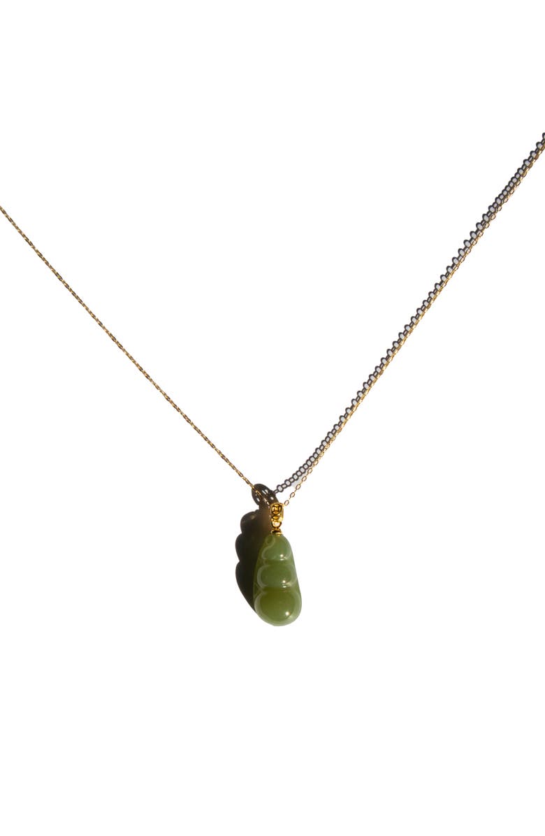 seree Edamame Jade pendant necklace, Alternate, color, 