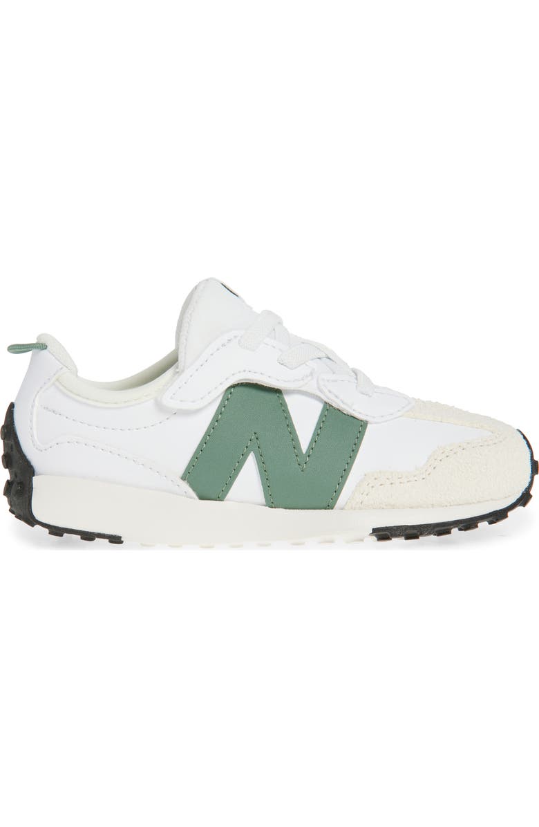 New Balance Kids' 327 Sneaker, Alternate, color, White/ Dark Juniper