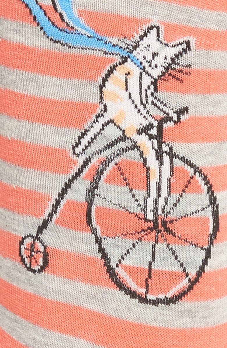 Hue Circus Cat Crew Socks, Main, color, 