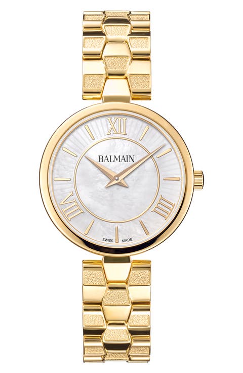 Mother-of-Pearl Stainless Steel Bracelet Watch