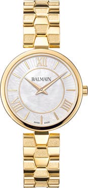 Balmain Mother-of-Pearl Stainless Steel Bracelet Watch