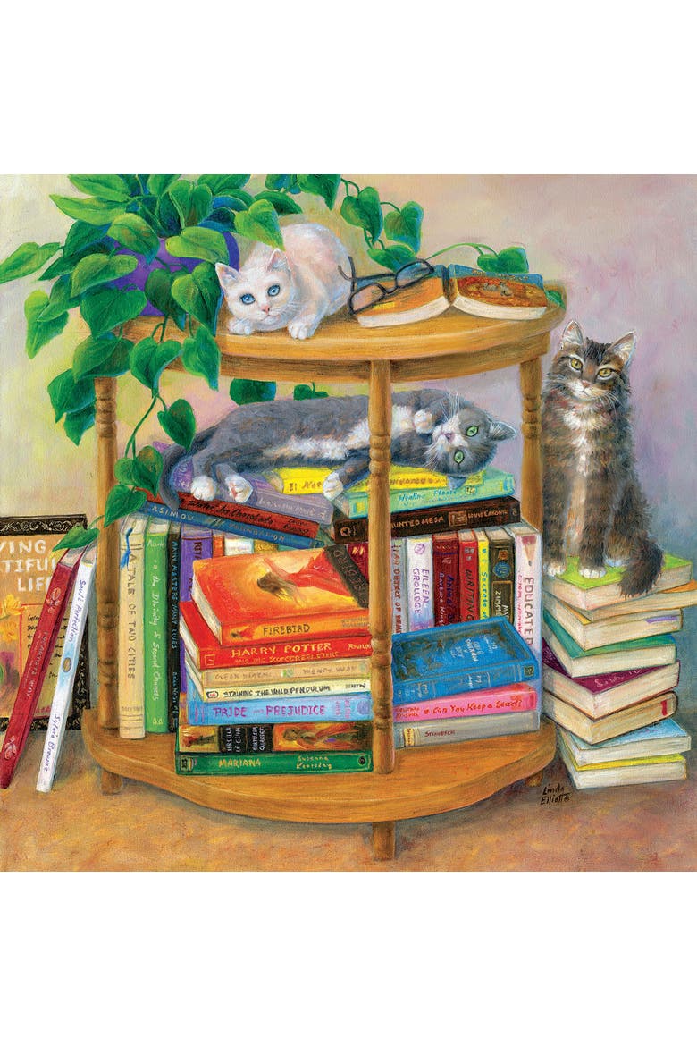Bookish 500 piece Jigsaw Puzzle for Adults, Alternate, color, Multicolor
