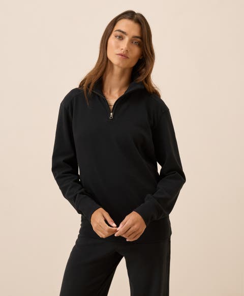Organic Cotton CloudKnit Quarter Zip