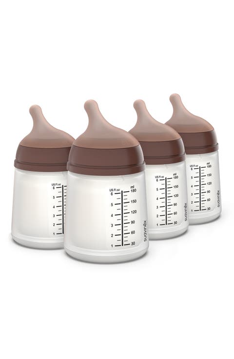 4-Pack Adaptable Flow Small Anti-Colic Bottles