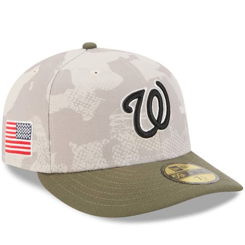 Men's New Era Light Beige/Olive Washington Nationals 2025 Armed Forces Day 59FIFTY Fitted Hat