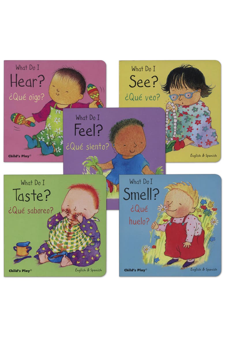 My Five Senses Bilingual Board Books - Set of 5, Main, color, Multicolor