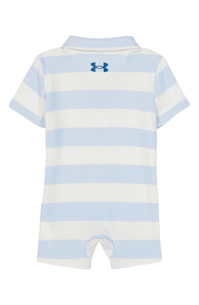 Under Armour UA Stripe Polo Romper, Alternate, color, White/ Blue